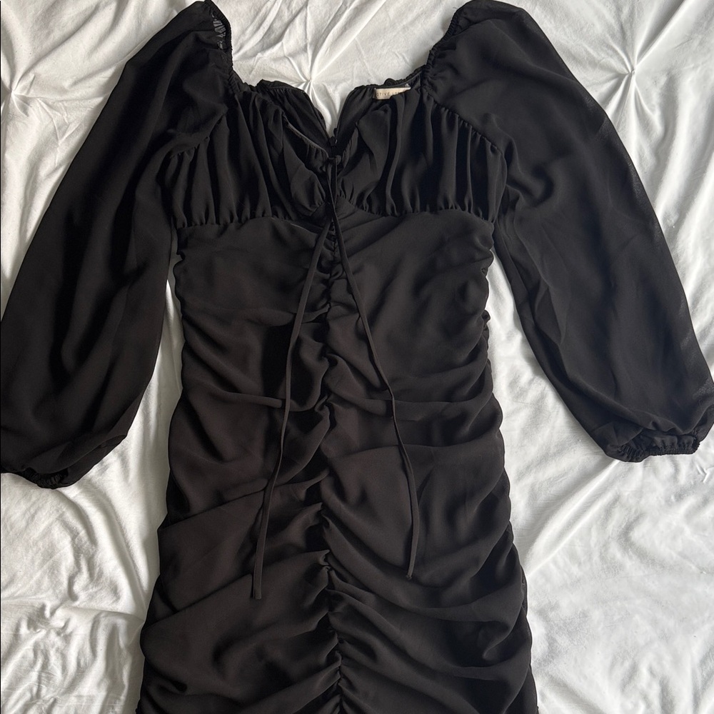 Active USA Black Long Sleeve Dress